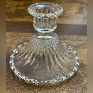 Vintage edge glass candle holder